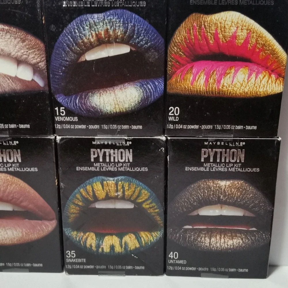 Maybelline Python Metallic Lip Kit Complete Set 8 - Picture 3 of 9